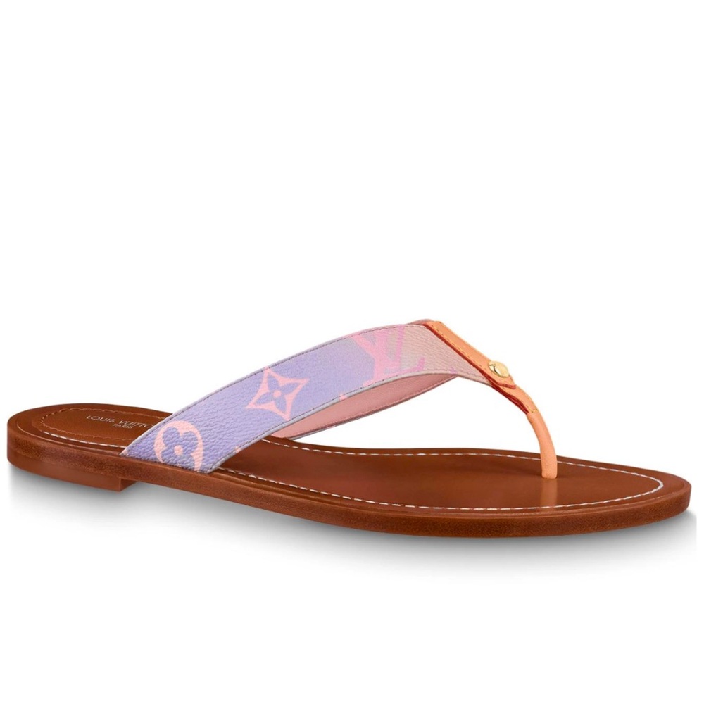Louis Vuitton Sunny Flat Thong Sandals (Spring In The City) Size: 37
